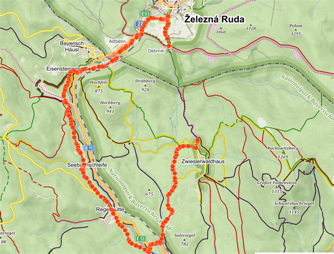 mapa pro cyklisty