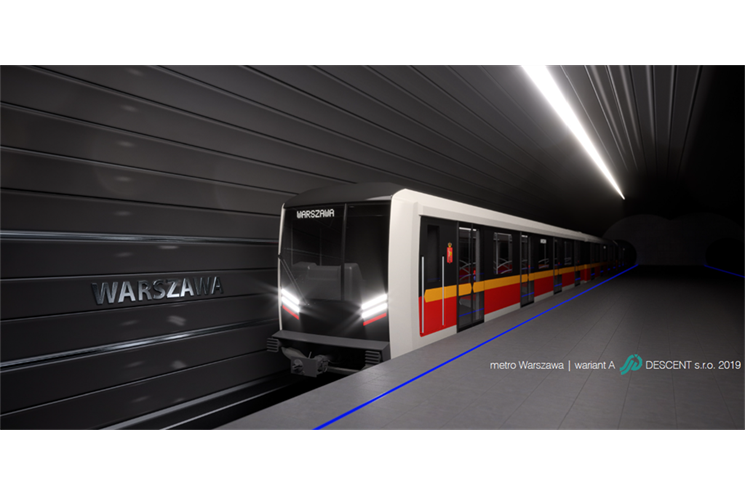 Návrh_vizualizace_metro Varšava