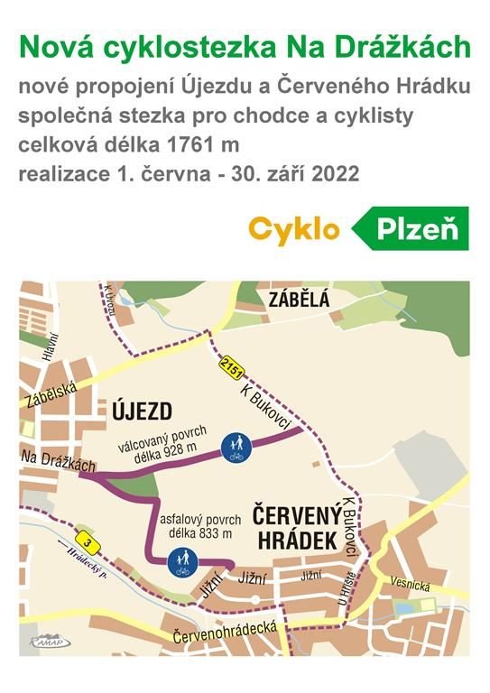 nová cyklostezka mapa