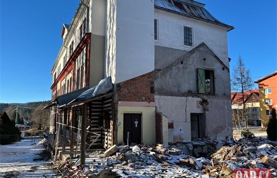 Železná Ruda demolice Okula, foto QAP Železná Ruda demolice Okula, foto QAP 
