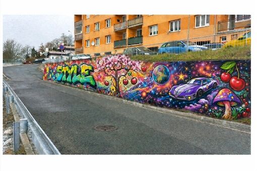 Street art v Tachově – udělejme z opěrné zdi umělecké dílo Street art v Tachově – udělejme z opěrné zdi umělecké dílo